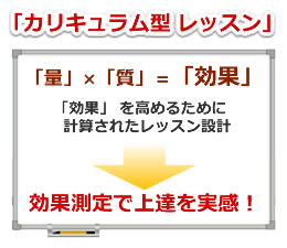 「量」×「質」＝「効果」効果測定で上達を実感！